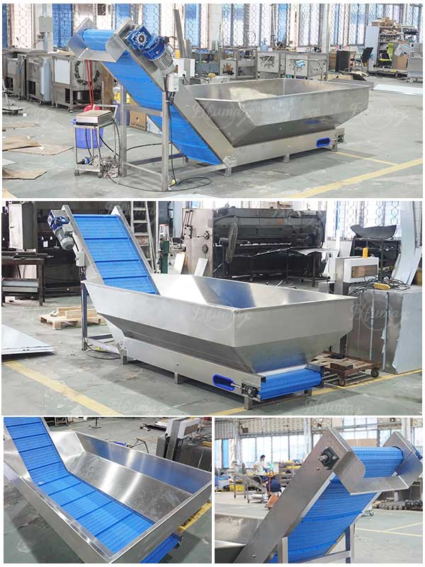 Industrial Vegetable Fruit Food Large Hopper Elevator Conveyor