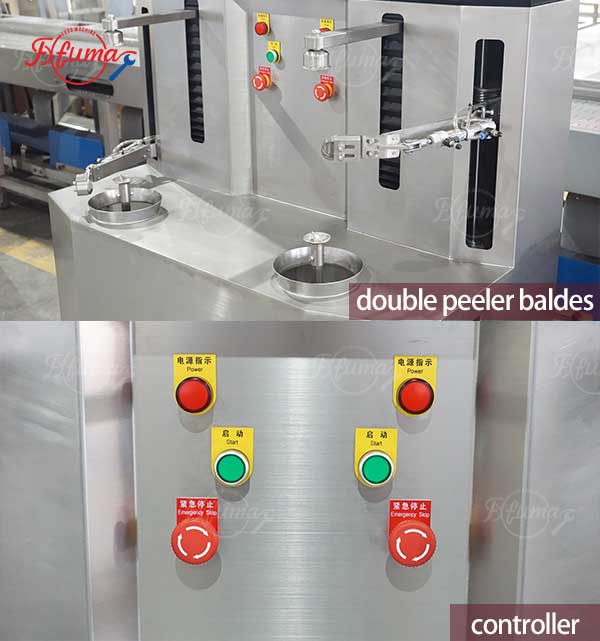 Automatic Double-Station Brown Coconut Peeling Machine