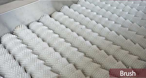 Horizontal Dates Brush Dry Cleaning and Polishing Machine 2000-3000kg/h