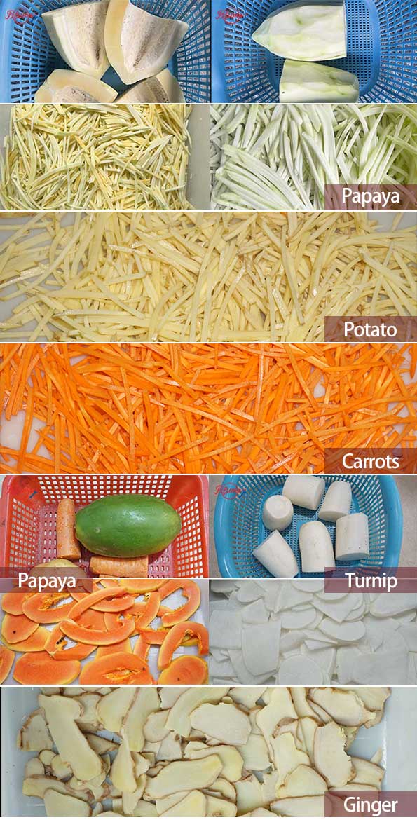 2-in-1 Fruit and Vegetable Slicer Grater Carrot Potato Papaya Slicing and Shredding Machine