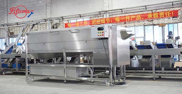 1.2-1.8T/H Root Vegetable Washing Peeling Machine Full Sand Roller Peeler