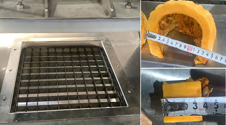 Pneumatic Pumpkin Large Dices Cutting Machine