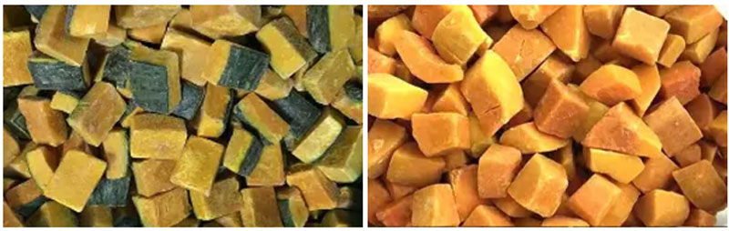 Pneumatic Pumpkin Large Dices Cutting Machine