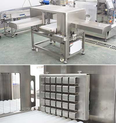 Pneumatic Cheese Cutting Machine with Conveyor