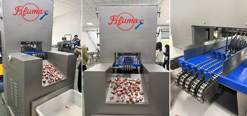 4-Saw Automatic Pork Chop Cutting Machine for Strip