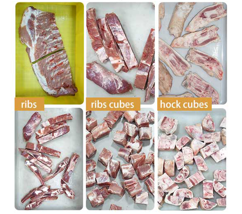 4-Saw Automatic Pork Chop Cutting Machine for Strip