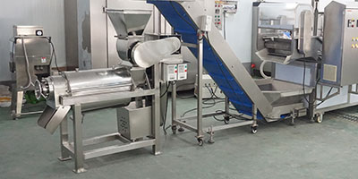 Customizable Vegetable and Fruit Juice Pre-Processing Line