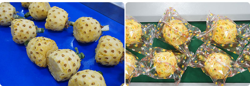 Ready-To-Eat Pineapple Process Line - Peeling, End-Cutting, Washing and Packaging Machine