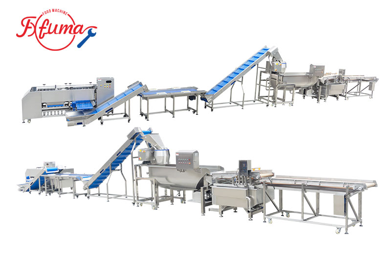 Automatic Fresh/Frozen French Fries Production Line - Washing, Peeling, Sorting, Cutting, Dewatering