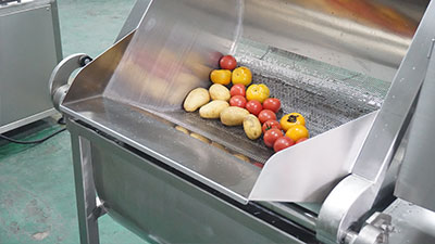 Auto-Discharge Fruit and Vegetable Bubble Washer Machine FXC-70