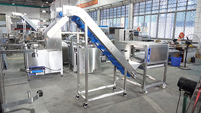 Pneumatic Cheese Cutting Machine with Conveyor
