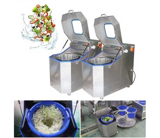 Lettuce Salad Baby Vegetable Bubble Washer Machine and Spinner Dryer