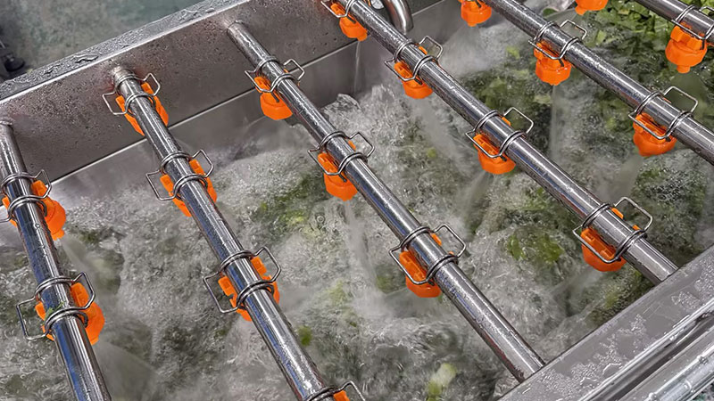 Salad and Leavy Vegetable Cutting Washing Drying Machine