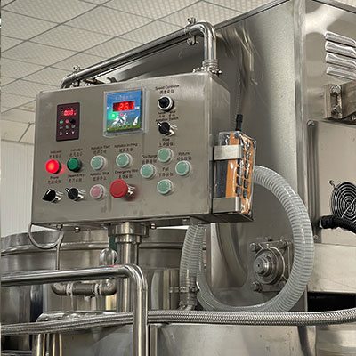 Tilting Planetary Cooker Machine with Receiving and Cooling Tank