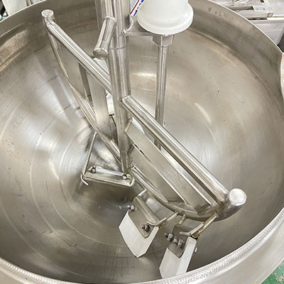 Tilting Planetary Cooker Machine with Receiving and Cooling Tank