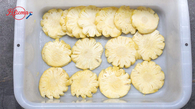 Commercial Two Feeding Port Pineapple Slicer Machine