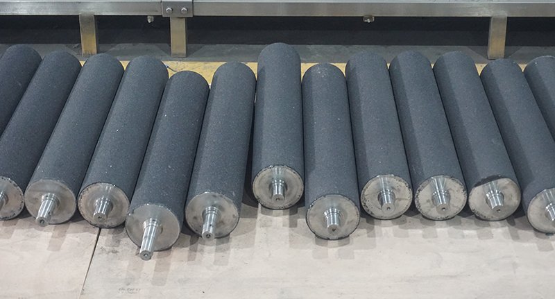 Abrasive Rollers for Peeling Root Vegetable