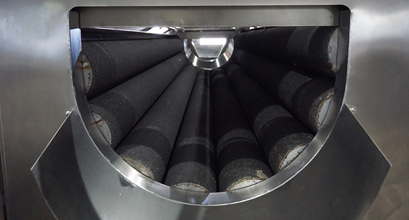 Abrasive Rollers for Peeling Root Vegetable