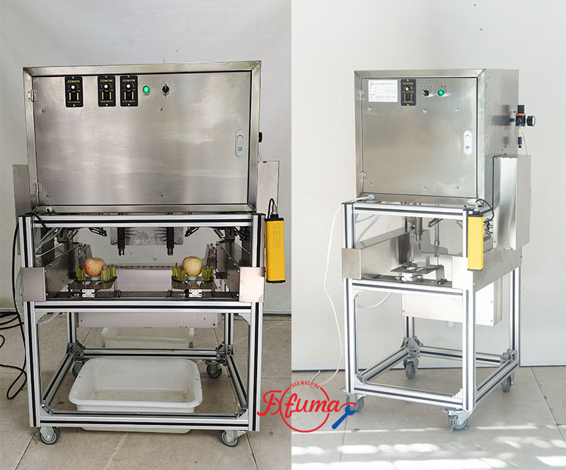 3-in-1 Fruit Apple Peeling, Coring and Cutting Machine for Halving or Slicing