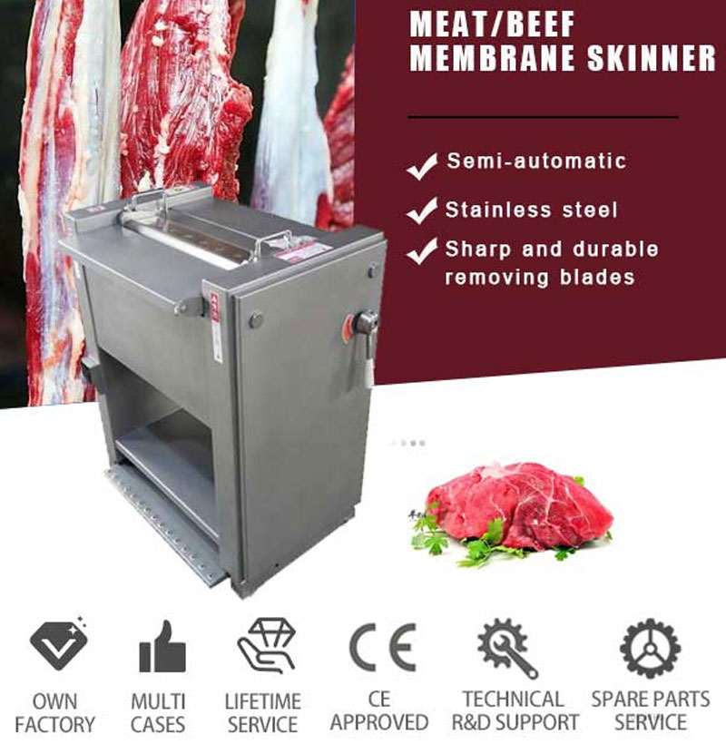 Stainless Steel Tenderloin Sirloin Beef Membrane Skinner Machine Sinew Fat and Membrane Removing Machine
