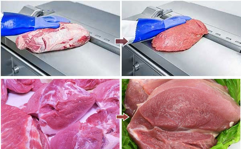 Stainless Steel Tenderloin Sirloin Beef Membrane Skinner Machine Sinew Fat and Membrane Removing Machine