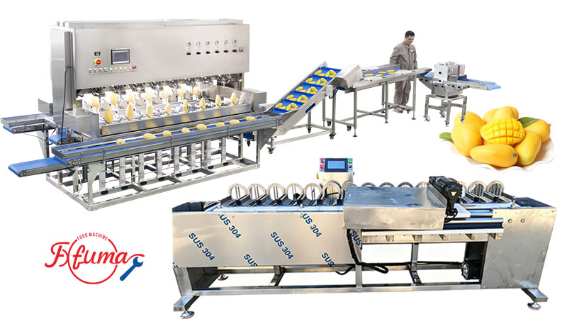 Mango Peeling, Pitting, Slicing Machine for Mangoes Process Plant