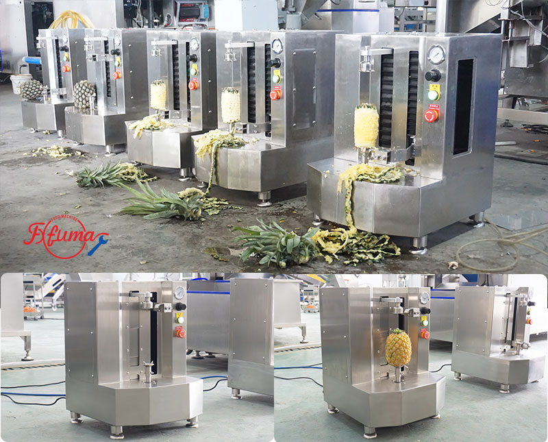 Tabletop Fruit Peeler Mango Coconut Papaya Pineapple Peeling Machine