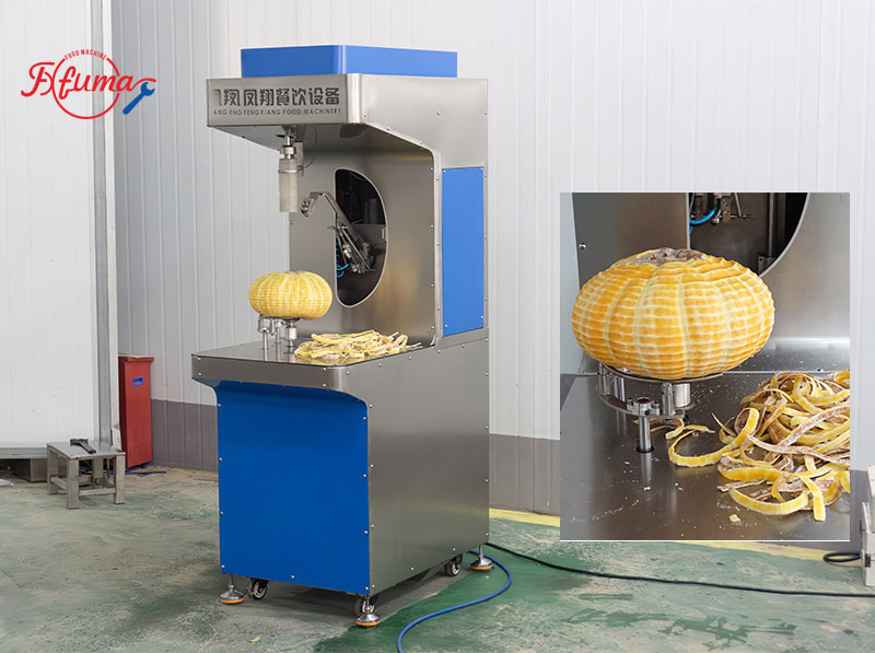 Pumpkin Processing Equipment: Complete Line for Peeling, Washing and Dicing