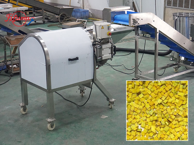 Pumpkin Processing Equipment: Complete Line for Peeling, Washing and Dicing