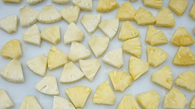 Pineapple Processing Equipment Set for Pineapple Cylinder, Slices, and Chunks