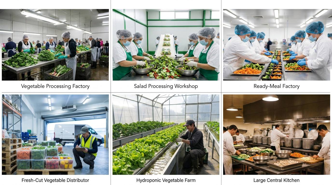 1-3T Pre-Cut Vegetable Processing Line